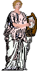 Greek goddess with lyre